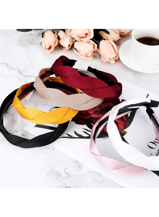 SUN Ring SUNRING Wide Headbands for Women Cross Knot Hair Bands Fashion Elastic Hairband Girls Hair Accessories (Pack of 6) - Image 1