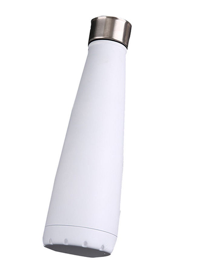 NIBEMINENT Vacuum Insulated Water Bottle H25626W-WSQ White/Silver - Image 1
