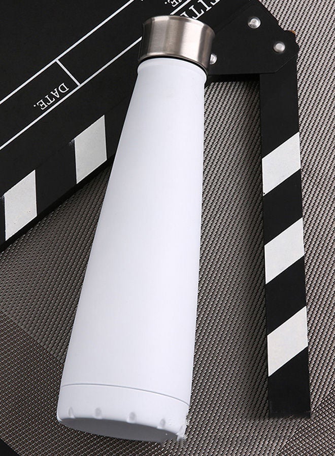 NIBEMINENT Vacuum Insulated Water Bottle H25626W-WSQ White/Silver - Image 3