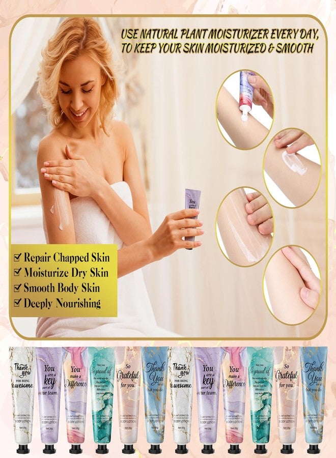 Siifert 36pcs Mini Body Lotion Bulk Employee Appreciation Gifts in Bulk Mother's Day Travel Size Body Lotion Thank You Inspirational Gifts for Coworker Employees Team Women Moisturizing Staff - Image 3