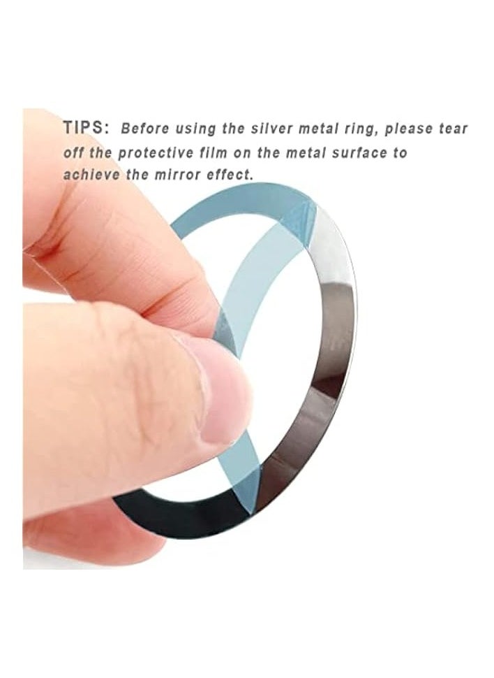 Sweet seven - Universal Metal Rings for MagSafe Wireless Charger - 16 Piece Magnetic Wireless Car Charger Kit - Black - Image 1