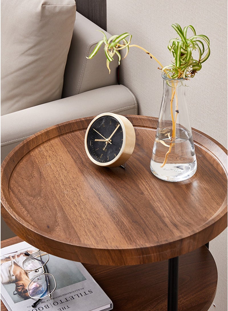 WinHolder Coffee Table, 3-Layer Sofa Side Service Table, Side Table with Sturdy Metal Legs & Premium Wood Board, Easy to Assemble, for Living Room, Bedroom, Entryway, 65*40*64.5CM - Image 3