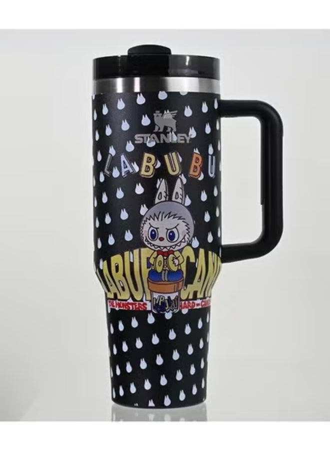 Stanley 40oz Stainless Steel Vacuum Insulated Travel Cup | Double Wall Leak-Proof Tumbler with Handle & Straw | Reusable Coffee Mug Keeps Drinks Hot or Cold for Hours | Premium Collectible Design - Image 2