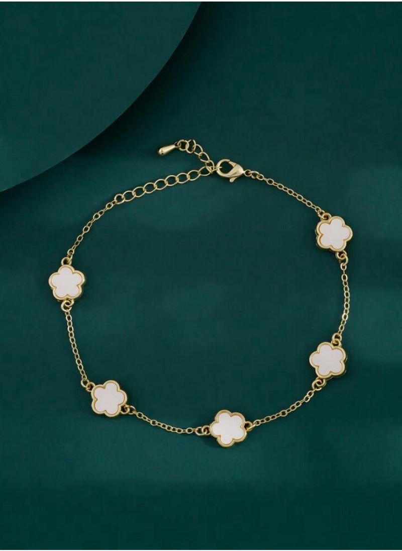 Jewelry 4You - Elegant & High Quality 18k Gold Plated Anklet - Image 1