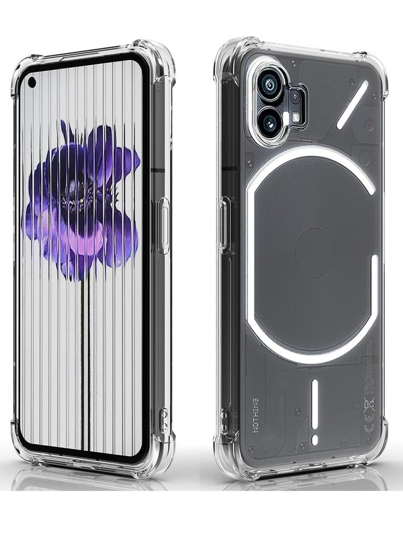 JAJEEK "2024 (1+2 Pcs) Compatible with Nothing Phone 2 Case & Privacy Screen Protector – Soft TPU Clear Cover, Anti-Scratch, Anti-Peeping, Tempered Glass Film" - Image 4