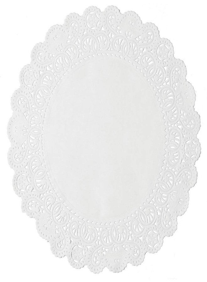 Worlds 25 Pack Round White Normandy paper Doilies Lace Paper Doiles 18" Inch - Image 1