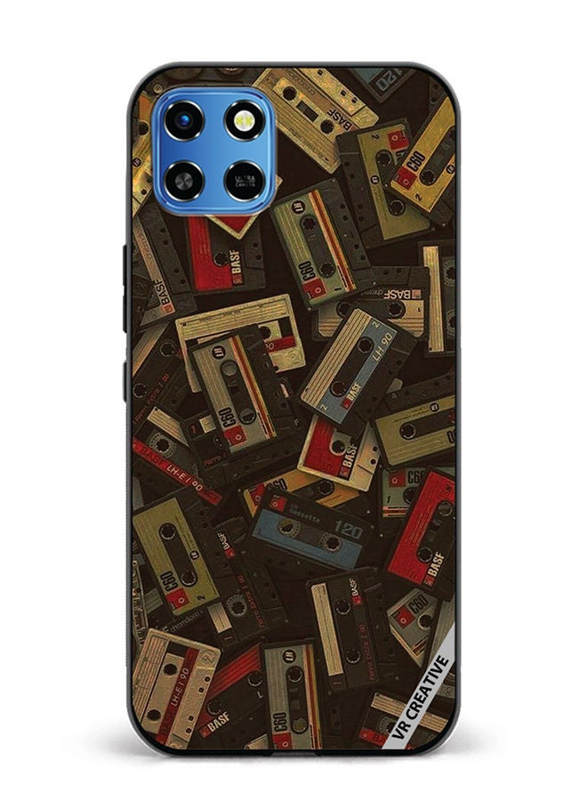 VR CREATIVE Protective Case Cover For Infinix Smart 6 HD Music Carrds Design Multicolour - Image 1