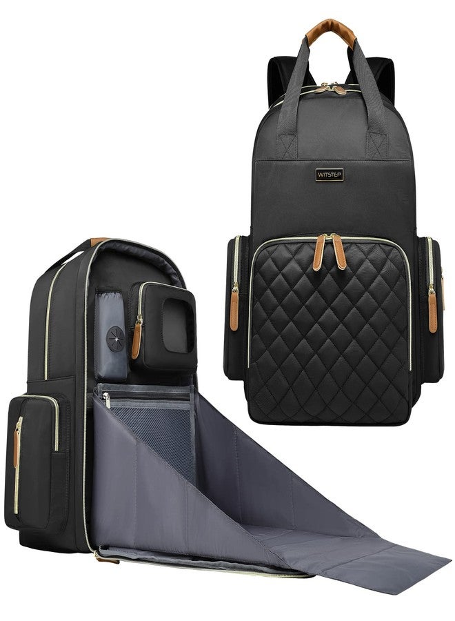 WITSTEP Diaper Bag Laptop Backpack, Black, Unisex - Image 1