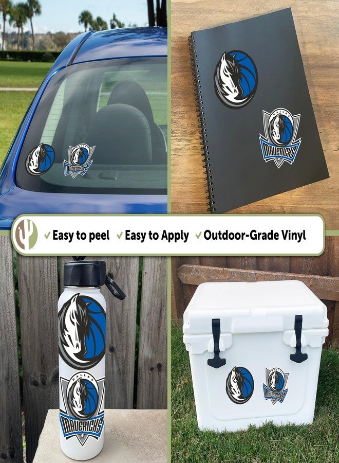 Desert Cactus Dallas Mavericks Sticker NBA Officially Licensed Vinyl Decal Laptop Water Bottle Car Scrapbook (4 Inch) - Image 2