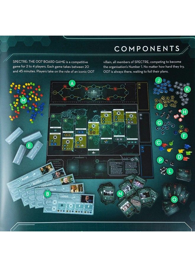 Modiphius Entertainment لعبة Spectre The Board Game؛ لعبة Spy Vs. Spy On The James Bond Movies للكبار والصغار؛ مناسبة للأعمار من 14 عامًا فأكثر؛ 24 لاعبًا؛ متوسط وقت اللعب 2045 دقيقة؛ من إنتاج Modiphius Entertainment - Image 4