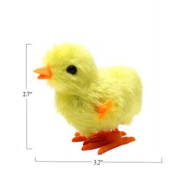 3 otters 12PCS Wind Up Toys, Wind-Up Jumping Cute Chicken Plush Chicks Toy for Kids Goodie Bags Treasure Chest Party Favors Gifts - Image 2