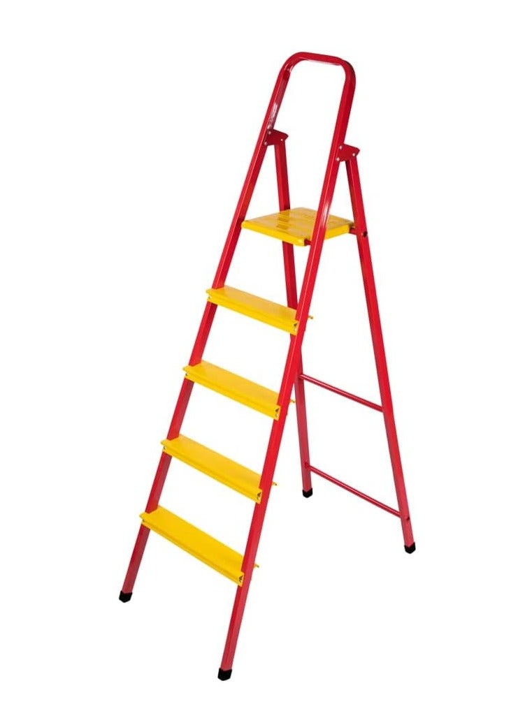GOHAR 5 step ladder Yellow Red - Image 2