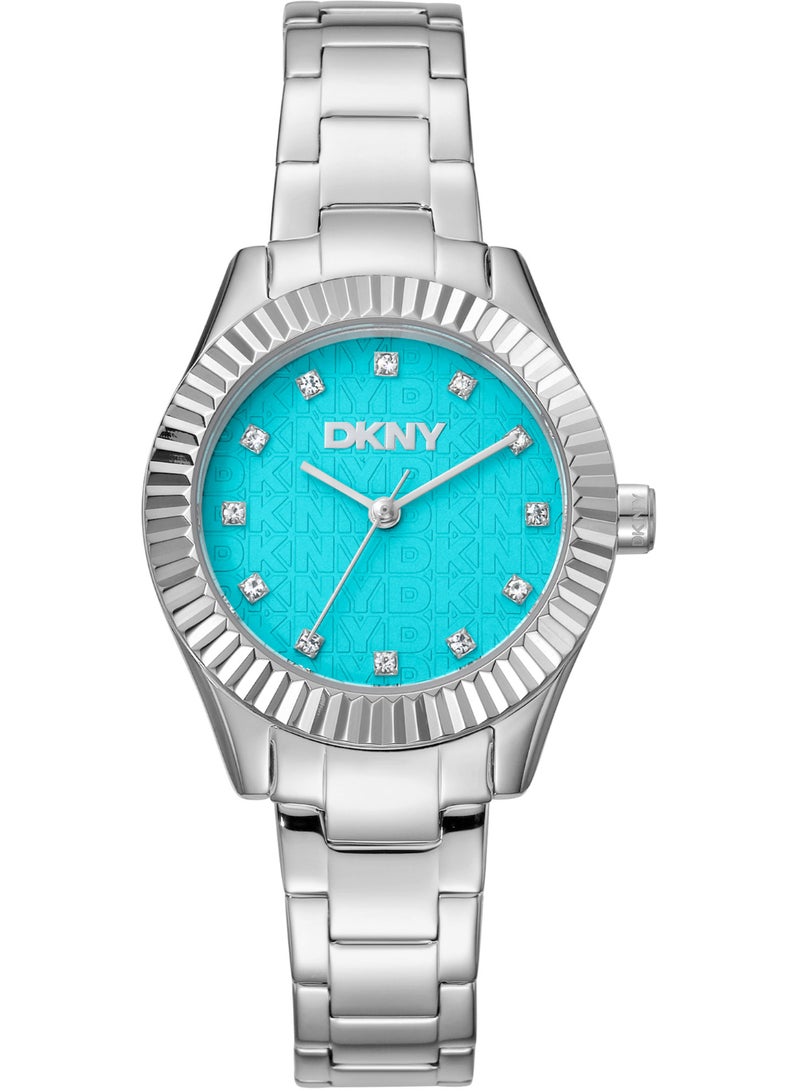 DKNY تشامبرز غليتز Dk1L017M0045 - ساعة كوارتز أنثوية من الفولاذ المقاوم للصدأ 3 عقارب - Image 1