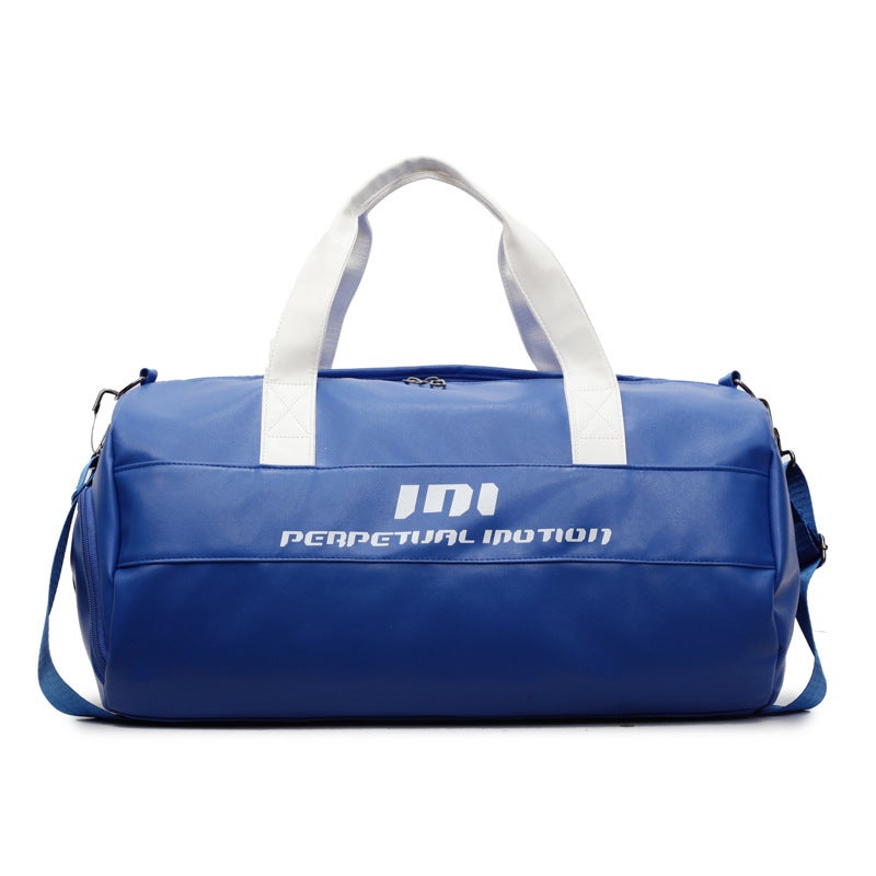 Large Capacity Gym Duffel Bag with Wet-Dry Separation, PU Leather - Image 3