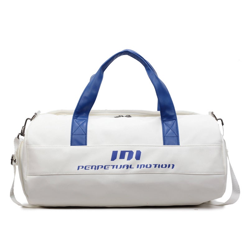 Large Capacity Gym Duffel Bag with Wet-Dry Separation, PU Leather - Image 2