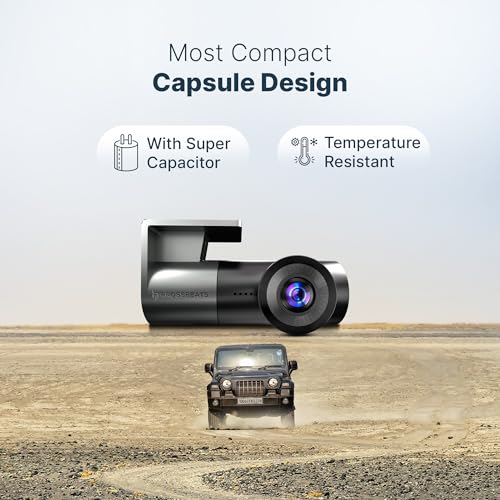 Crossbeats RoadEye Neo| New Launch| 2K FHD+ Dash Cam for Car| WiFi APP Mic Loop Record| 170° Wide Angle Dashcam for Car|Rotating Cabin Camera| Night Vision| Supercapacitor Dash Camera 1TB (2025 Model) - Image 4
