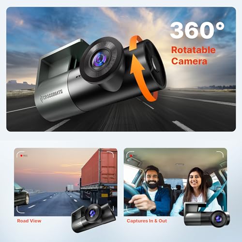 Crossbeats RoadEye Neo| New Launch| 2K FHD+ Dash Cam for Car| WiFi APP Mic Loop Record| 170° Wide Angle Dashcam for Car|Rotating Cabin Camera| Night Vision| Supercapacitor Dash Camera 1TB (2025 Model) - Image 5