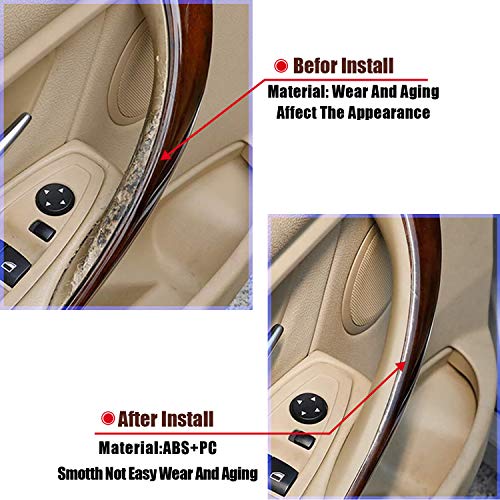 FEXON 2PCS Door Pull Handle Covers Replacement for BMW 3 4 Series Driver & Passenger Side F30 F35 320i 320Li 328i 328Li 335i 335Li 428i, 435i F32/F36 - Image 3