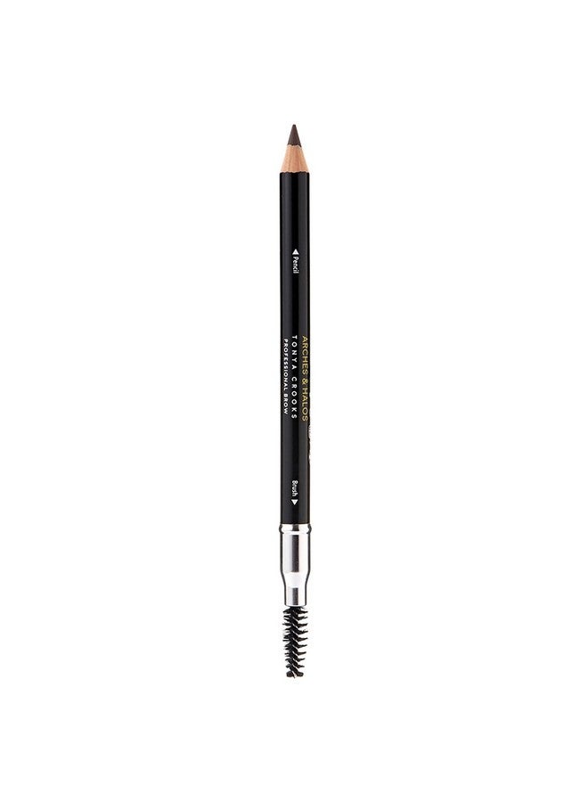 Arches & Halos Precision Brow Shaping Pencil Dual Ended Wood Pencil Buildable Pigmented Precise Brow Color Vegan And Cruelty Free Makeup Neutral Brown 0.07 Oz - Image 1