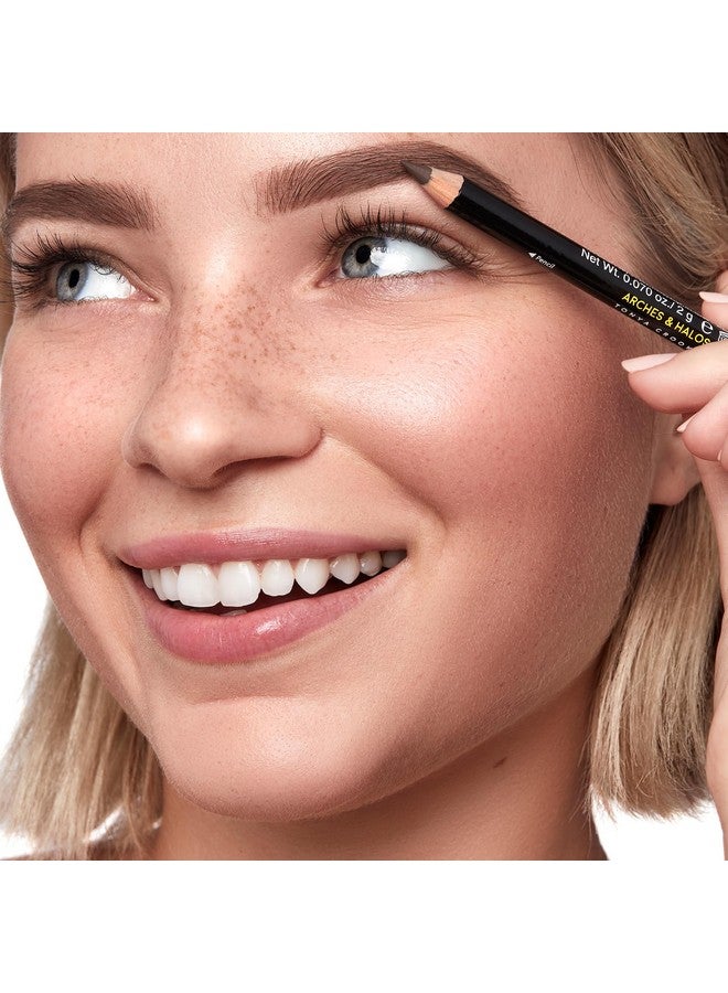 Arches & Halos Precision Brow Shaping Pencil Dual Ended Wood Pencil Buildable Pigmented Precise Brow Color Vegan And Cruelty Free Makeup Neutral Brown 0.07 Oz - Image 4