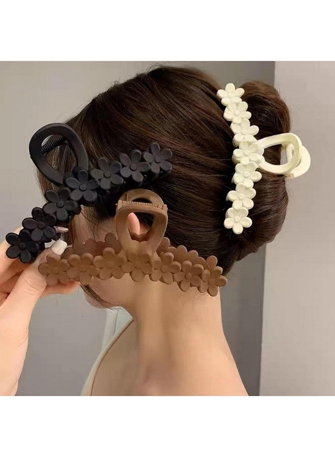 BIG BOX 4pcs Ladies Summer Fashion Simple Hair Clips, Elegant French Twist Claw Clip, Strong Hold for Thick Hair, Minimalist Style Accessories - Image 1