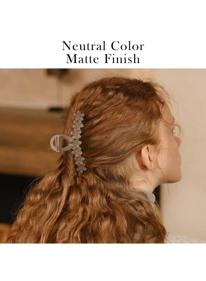 BIG BOX 4pcs Ladies Summer Fashion Simple Hair Clips, Elegant French Twist Claw Clip, Strong Hold for Thick Hair, Minimalist Style Accessories - Image 3
