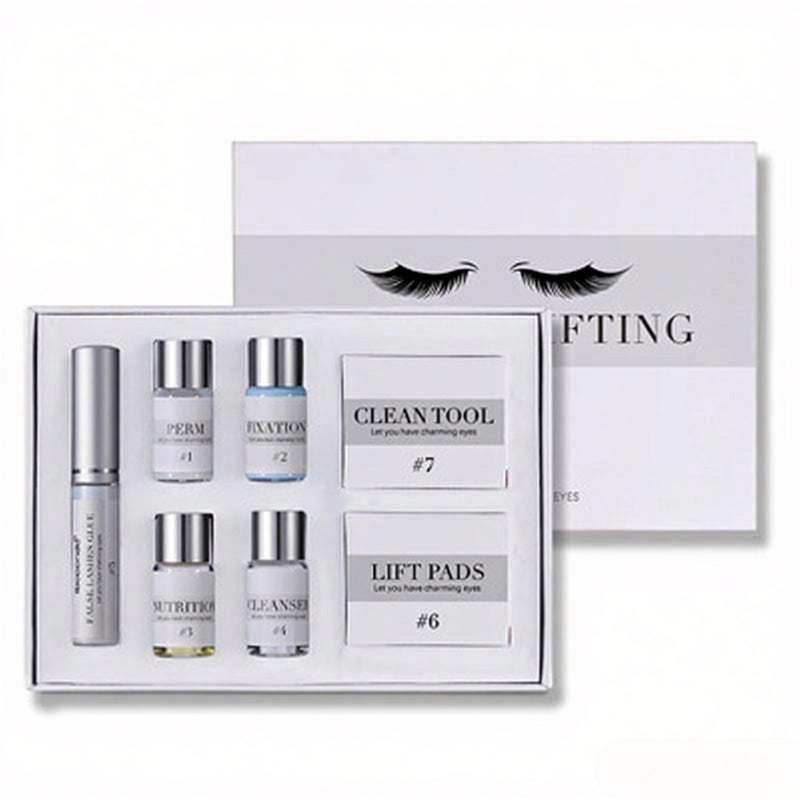 ibcccndc Lash Lift Kit Eyelash Perm Set Semi-Permanent Eyelash Perming Curling Kit with Lift Pads Cleaning Tool - Image 1