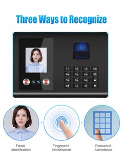 Generic Intelligent Attendance Machine Face Fingerprint Password Recognition Mix Biometric Time Clock for Employees with Voice Broadcast Function Support Multi-language  - Image 4