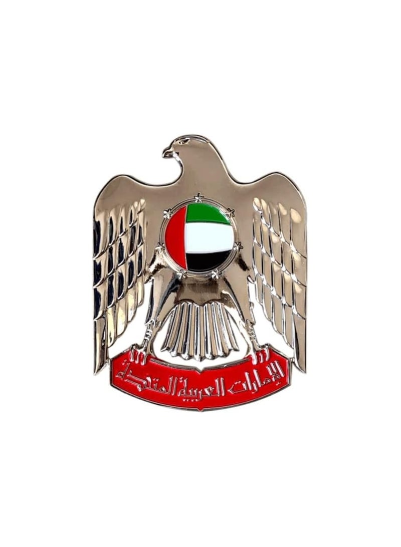 Generic Emirates Dubai UAE Logo Design 2D Sticker Badge Metal 2 Pcs 3cm  - Image 1