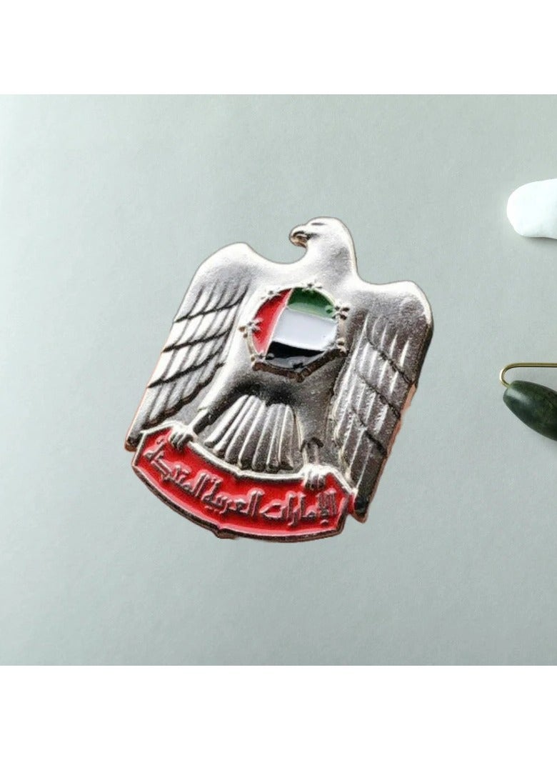 Generic Emirates Dubai UAE Logo Design 2D Sticker Badge Metal 2 Pcs 3cm  - Image 2