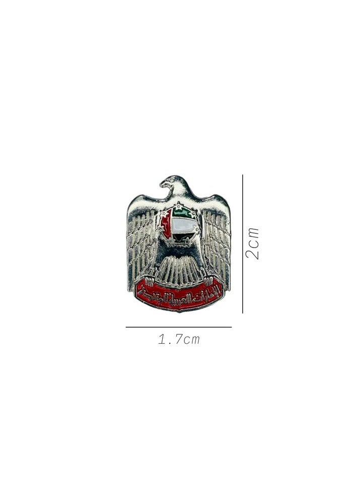 Generic Emirates Dubai UAE Logo Design 2D Sticker Badge Metal 2 Pcs 3cm  - Image 3