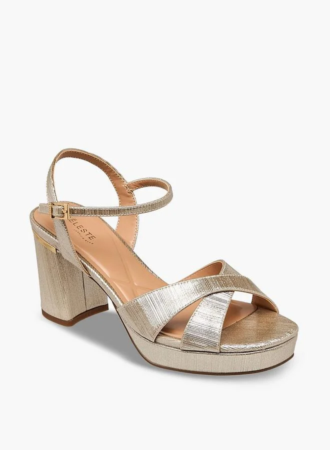 Celeste Women Block Heel Ankle Strap Sandals
