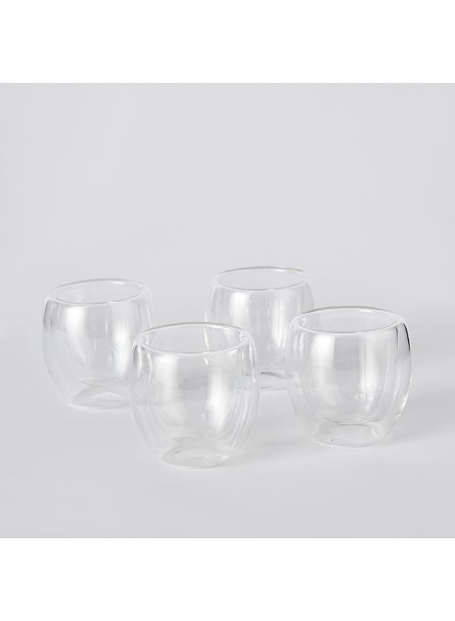 Home Box Sip Savor 4-Piece Double Wall Cup Set 80 ml  - Image 5