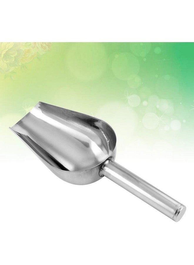 Cat Food Shovel, Large Stainless Steel Pet Food Scoop Poultry Goat Cattle Pig Cat Dog Food Scooper Shovel Stainless Steel Ice Scoop - Image 4