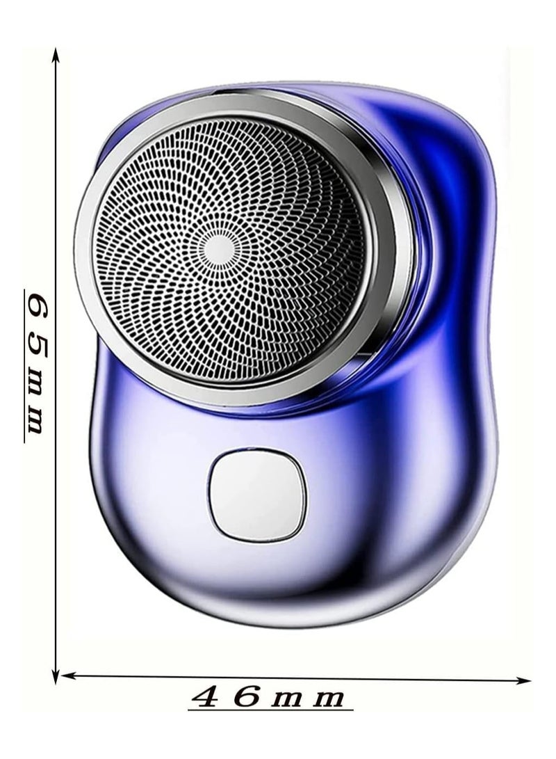 ELTRAZONE Electric Razor for Men, Newest Mini-Shave Portable Shaver, Pocket Size Shaver Wet and Dry Mens USB Rechargeable Easy One-Button Use Home,Car,Travel (SILVER) - Image 2