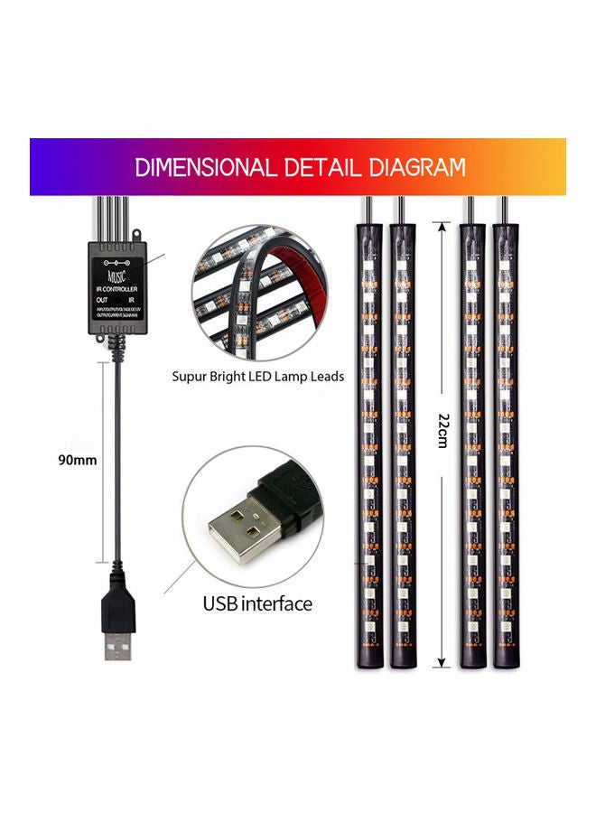 Loquat 36 LED DC 12V  Music Car USB Interior Light - Image 3