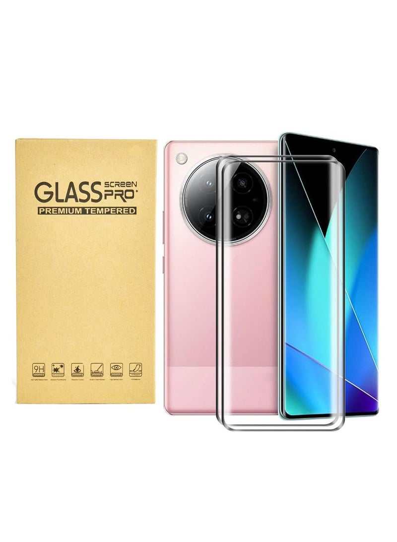 زجاج واقي لشاشة إنفينيكس زيرو 40 زجاج مقسى صلابة 9H HD واضح فيلم مضاد للبصمات [عبوة 2] - Image 1