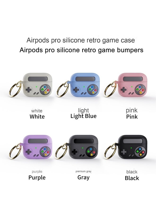 Generic - Fashion Retro Game Console Styling Protective Case Cover for Apple AirPods Pro for Men Women - Image 1