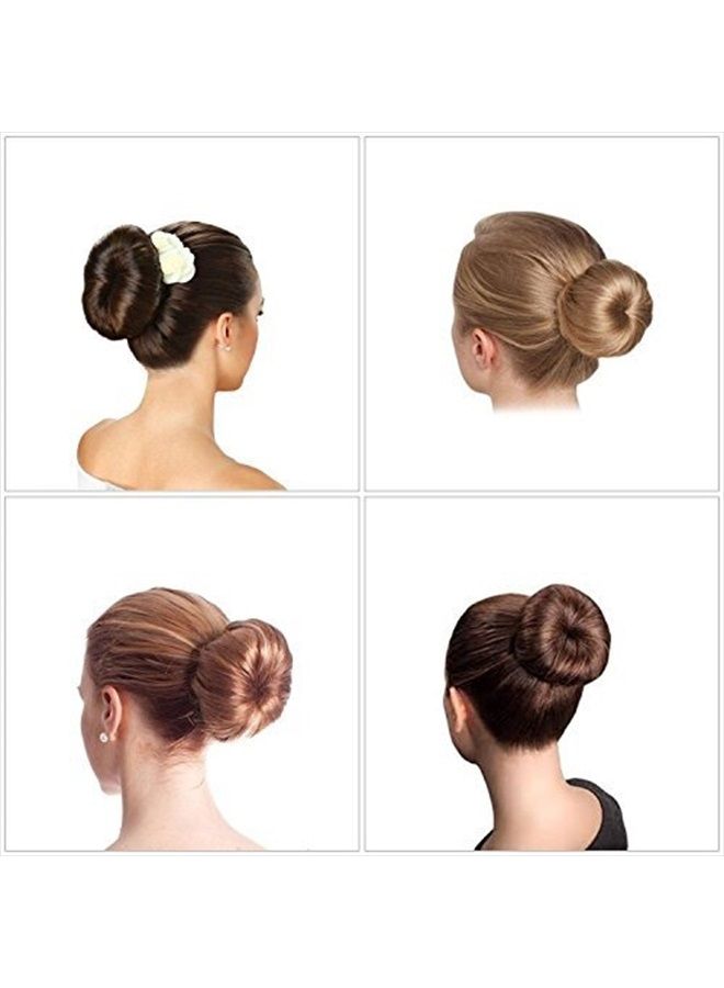 Aisonbo Hair Bun Maker, Size 5.9 inch Magic Bun Shaper Donut Hair Styling for Kids Curler Roller Dish Headbands ,3 Pack ,Brown…  - Image 2