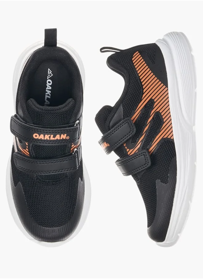 Oaklan by Shoexpress Boys Pull Tab Detail Sports Shoes with Hook and Loop Closure