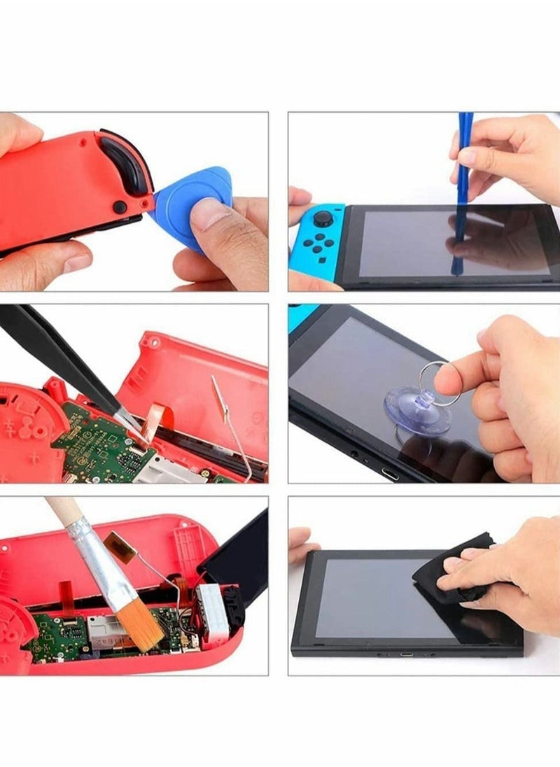SYOSI - Joystick Replacement Repair Kit Analog Sticks Left Right Thumb Sticks for Switch Joy Con Controller Repair Tool with Thumbstick Grips Screws - Image 1