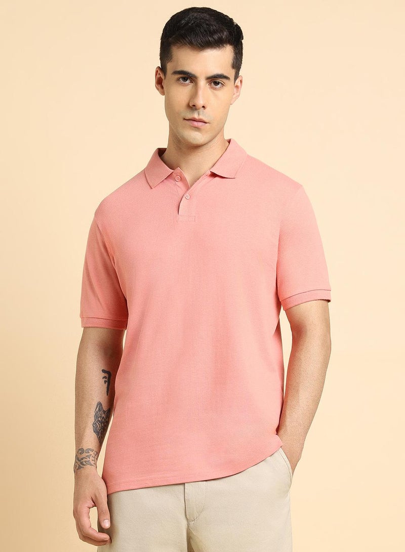 Dennis Lingo Pink T-Shirt for Men, 100% Cotton, Regular Fit  - Image 2