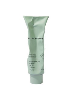 Blind Barber Lemongrass Tea Hand Moisturizer - Hydrating & Soothing Lotion with Shea Butter, Avocado & Jojoba for Dry, Cracked Skin - Men's Skin Care (2.6oz / 75ml)  - Image 1