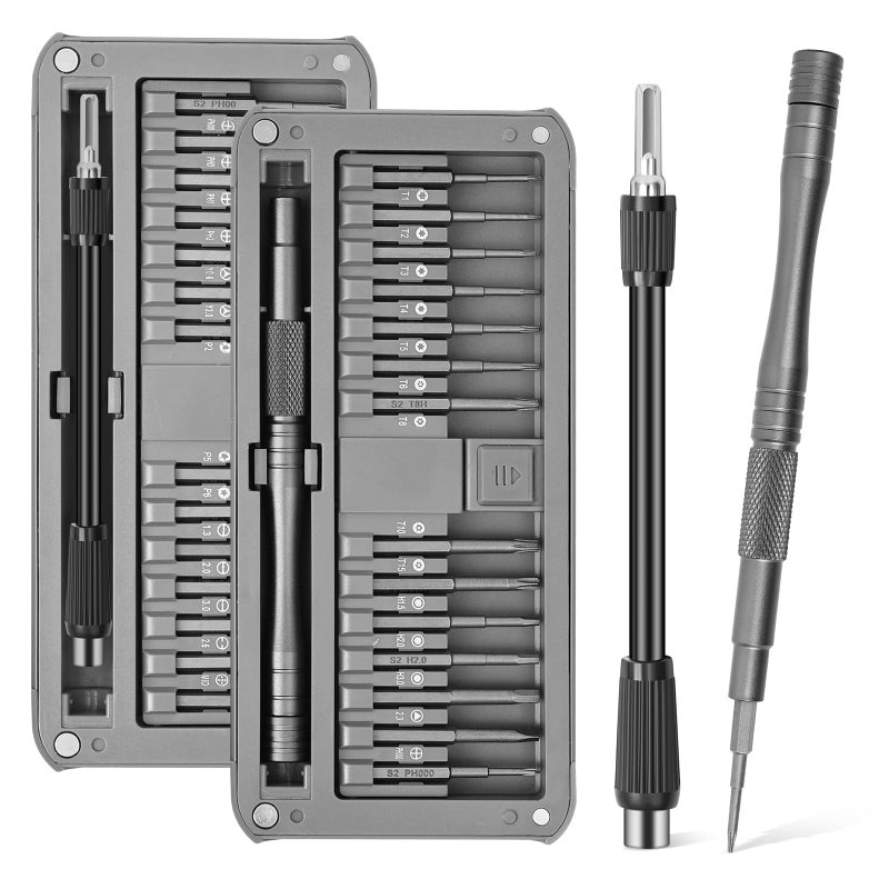 Silbingan 30-in-1 Premium Precision Magnetic Screwdriver Set, Professional Mini Repair Kit for Electronics, Computer, Laptop, PC Building, Phone, Watch & Eyeglass â€“ Alloy Tool Steel Micro Bits - Image 1