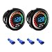 Sylvil 2 PCS Waterproof Voltmeter for Car DC 24V LED Digital Display Voltage Gauge with Terminals Universal Round Panel Vehicle Battery Voltage Tester for Car Motorcycle Boat - Image 2