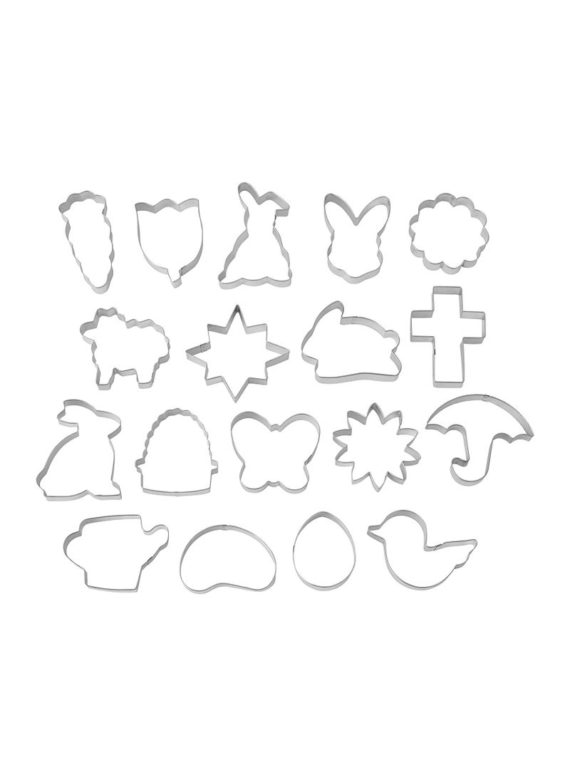 Wilton Cookie Cutter Tub, Tinplate, Multi-Colour, 15.01 x 14.53 x 16.64 cm