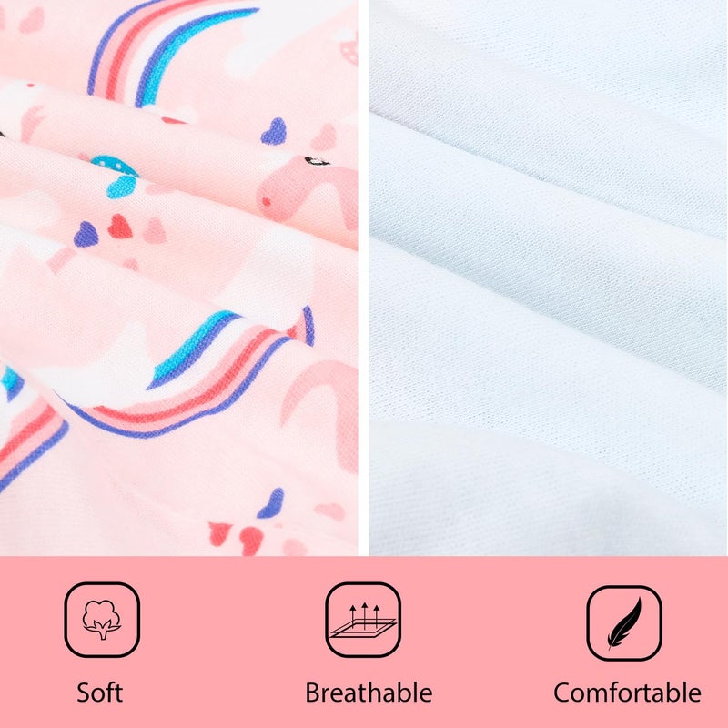 MooMoo Baby Waterproof Diaper Pants for Potty Training 2 Packs Nighttime Diaper Short for Boys and Girls - Image 4