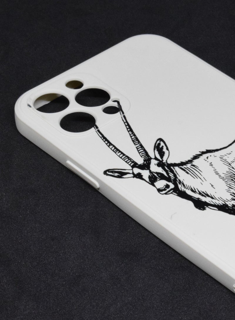 BORTONY iPhone 12 Pro Case 6.1 Inch Animal Design Liquid Soft Silicone Camera Protective Phone Cover with Inside Microfiber Lining - Image 2