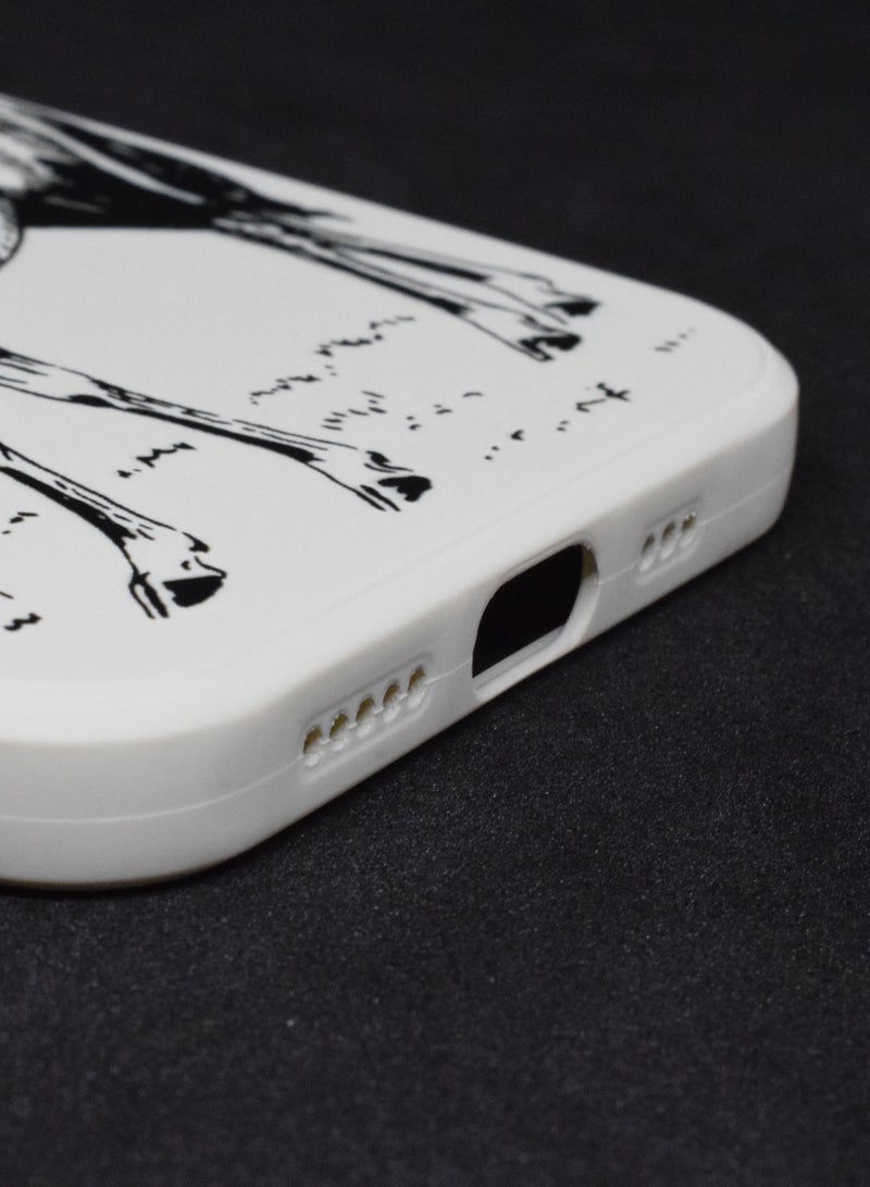 BORTONY iPhone 12 Pro Case 6.1 Inch Animal Design Liquid Soft Silicone Camera Protective Phone Cover with Inside Microfiber Lining - Image 3