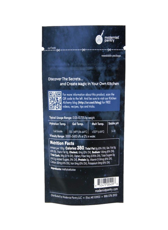 Modernist Pantry Pure Methylcellulose - High Viscosity ⊘ Non-GMO Vegan OU Kosher Certified - 50g/2oz - Image 3